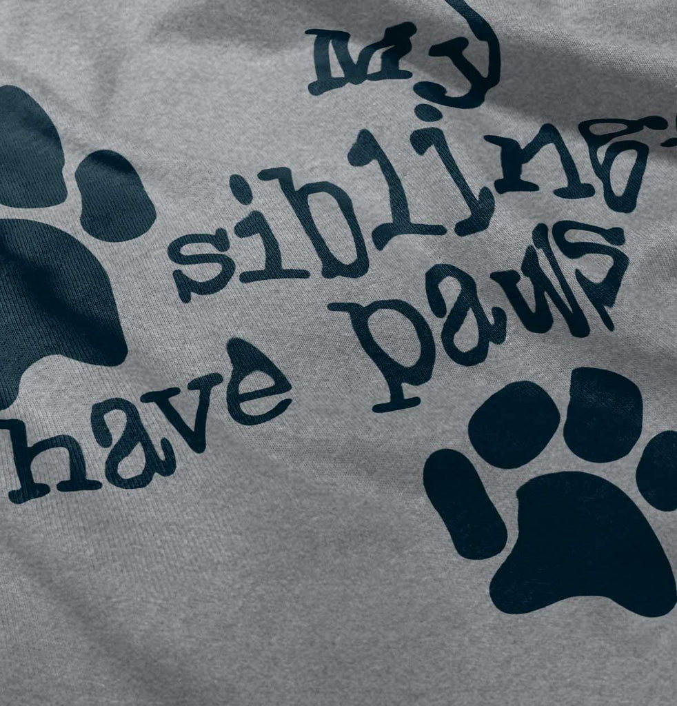 Siblings have paws Toddler Football Jersey Tee-Direct To Garment Print-Brisco Baby