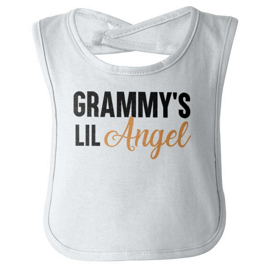 Grammy's Lil Angel Infant Baby Bib-Direct To Garment Print-Brisco Baby