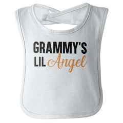 Grammy's Lil Angel Infant Baby Bib-Direct To Garment Print-Brisco Baby
