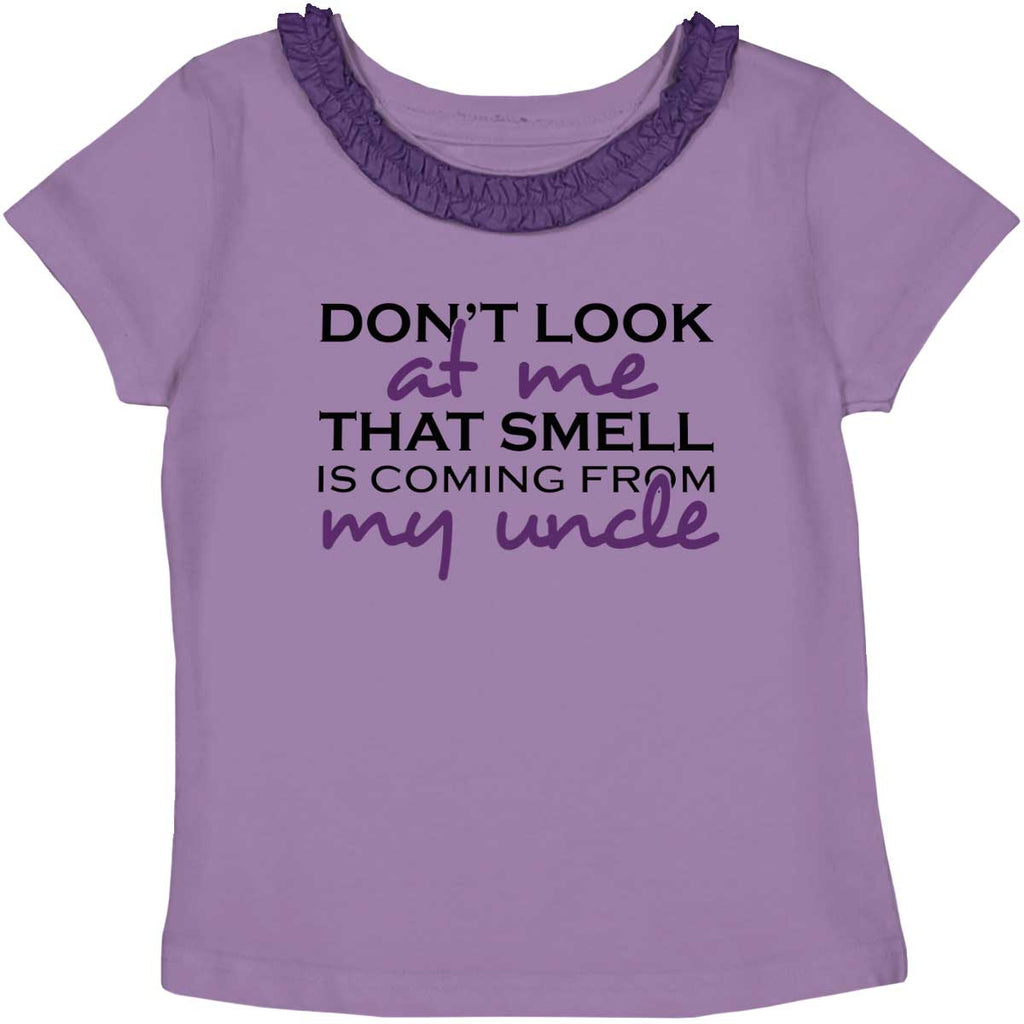 That Smell Toddler Ruffled Trim T-Shirt-Direct To Garment Print-Brisco Baby
