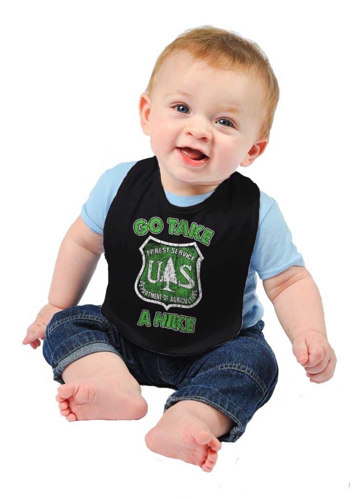 Go Take A Hike Infant Baby Bib-Direct To Garment Print-Brisco Baby