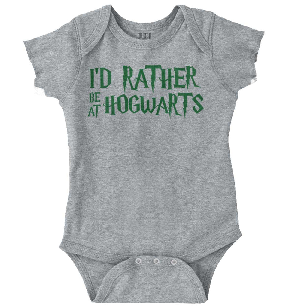 Rather Be At Hogwarts Romper Bodysuit-Direct To Garment Print-Brisco Baby