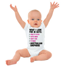 Aus Shepherd List Romper Bodysuit-Direct To Garment Print-Brisco Baby