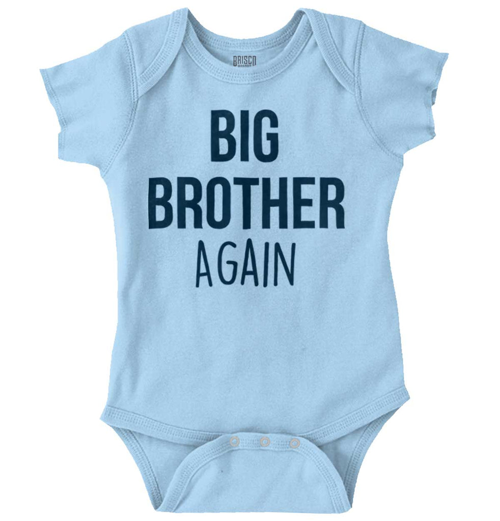 Big Brother Again Romper Bodysuit-Direct To Garment Print-Brisco Baby