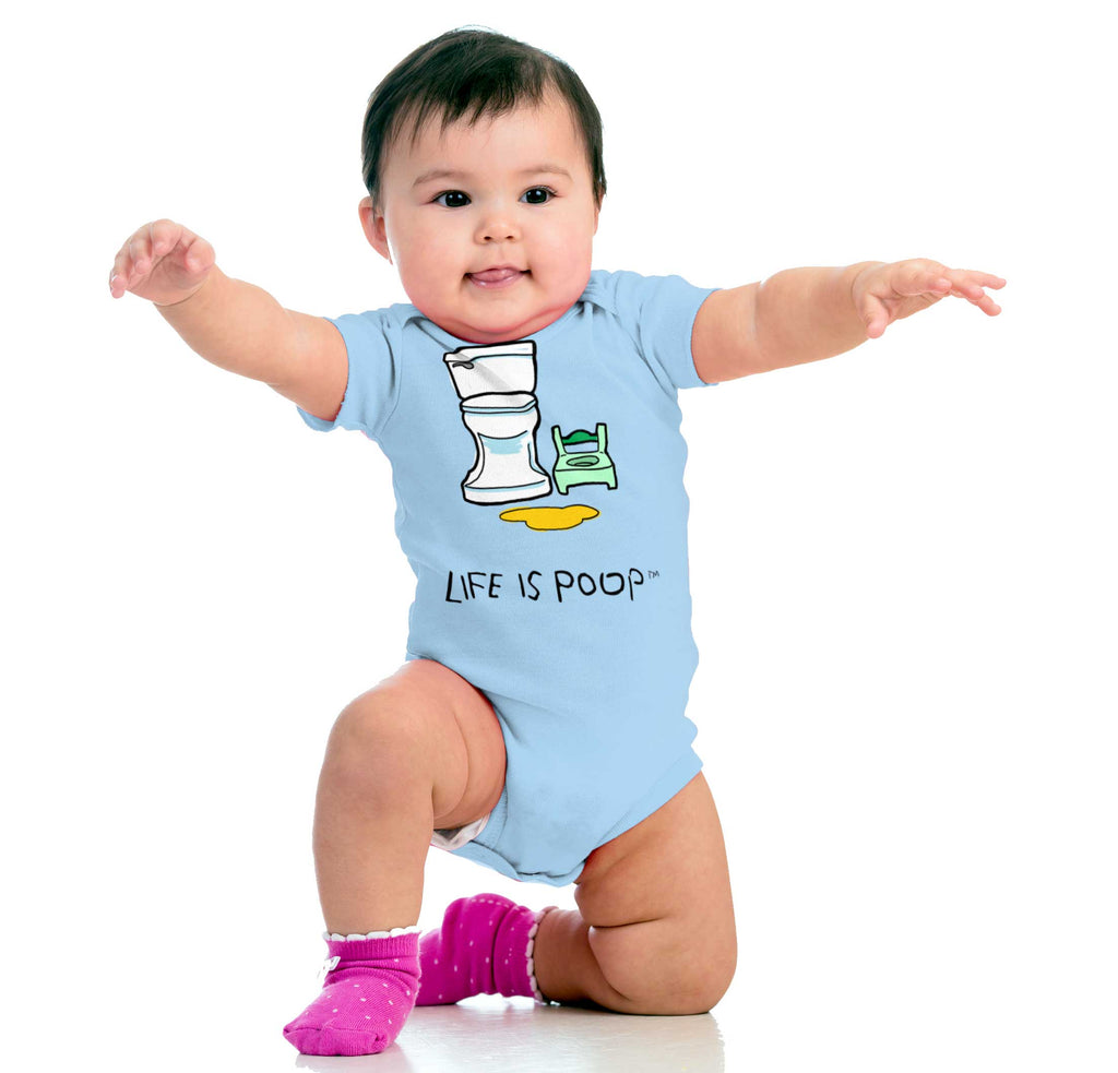 Potty Train Romper Bodysuit-Direct To Garment Print-Brisco Baby
