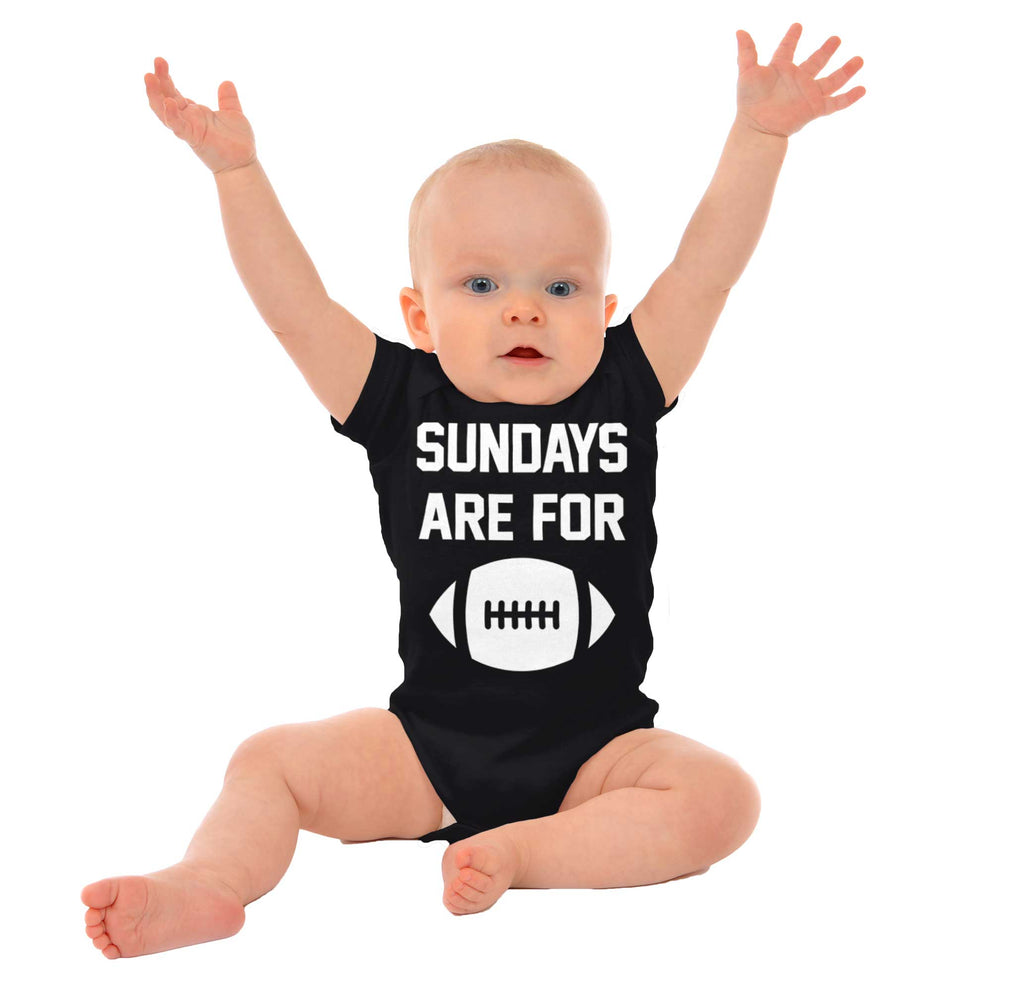 Sundays for Football Romper Bodysuit-Direct To Garment Print-Brisco Baby