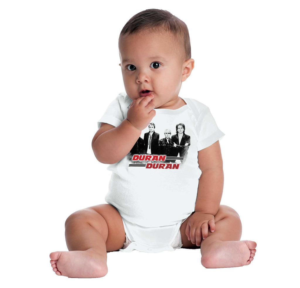 Duran Duran Lines Romper Bodysuit-Direct To Garment Print-Brisco Baby
