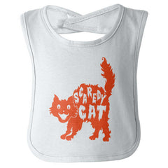Scaredy Cat Infant Baby Bib-Direct To Garment Print-Brisco Baby