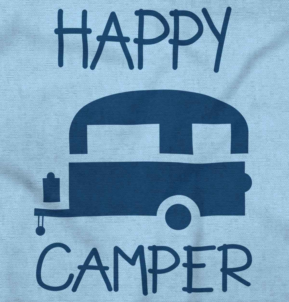 Happy Camper Romper Bodysuit-Direct To Garment Print-Brisco Baby