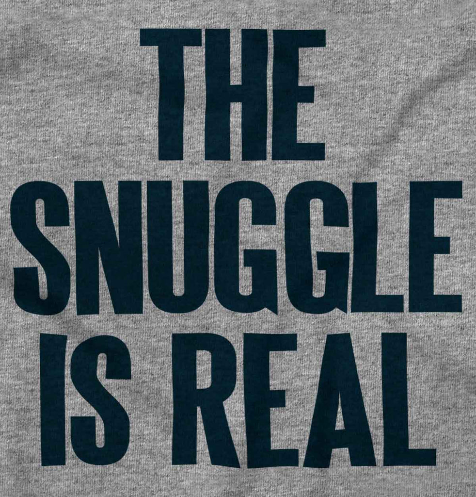 Snuggle Is Real Toddler Football Jersey Tee-Direct To Garment Print-Brisco Baby