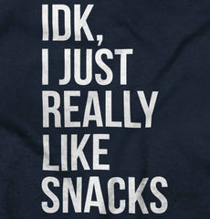 Really Like Snacks Romper Bodysuit-Direct To Garment Print-Brisco Baby