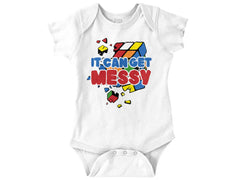 Getting Messy Romper Bodysuit-Direct To Garment Print-Brisco Baby
