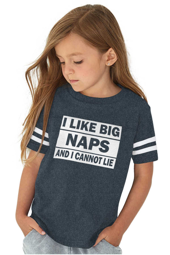 Big Naps Toddler Football Jersey Tee-Direct To Garment Print-Brisco Baby