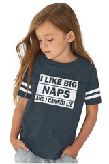Big Naps Toddler Football Jersey Tee-Direct To Garment Print-Brisco Baby