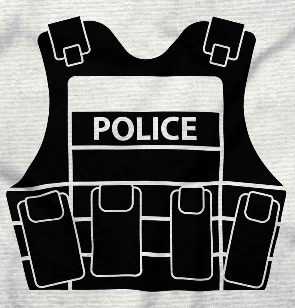 Police Vest Infant Baby Bib-Direct To Garment Print-Brisco Baby