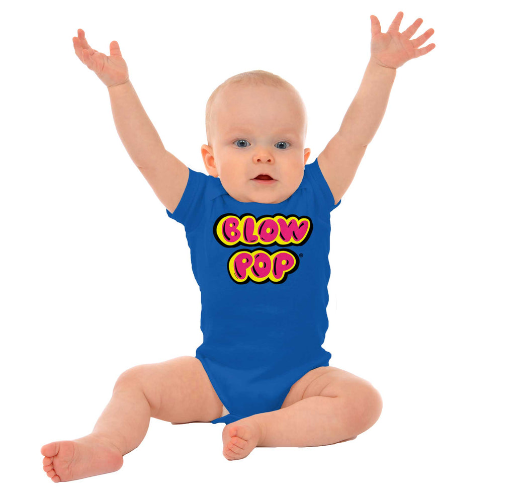 Blow Pop Logo Romper Bodysuit-Direct To Garment Print-Brisco Baby