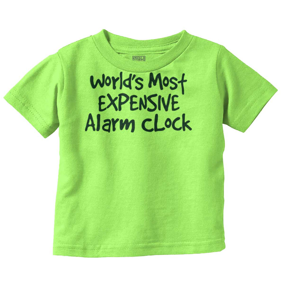 Alarm Clock Infant Toddler T Shirt-Direct To Garment Print-Brisco Baby