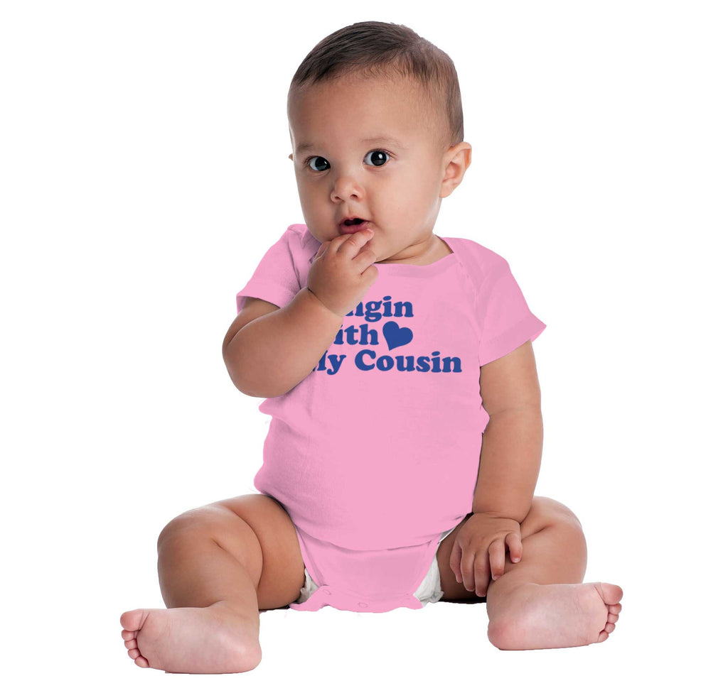 Hangin With Cousin Romper Bodysuit-Direct To Garment Print-Brisco Baby