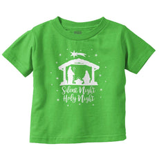 Silent Night Infant Toddler T Shirt-Direct To Garment Print-Brisco Baby