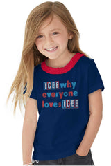 Everyone Loves Icee Toddler Ruffled Trim T-Shirt-Direct To Garment Print-Brisco Baby