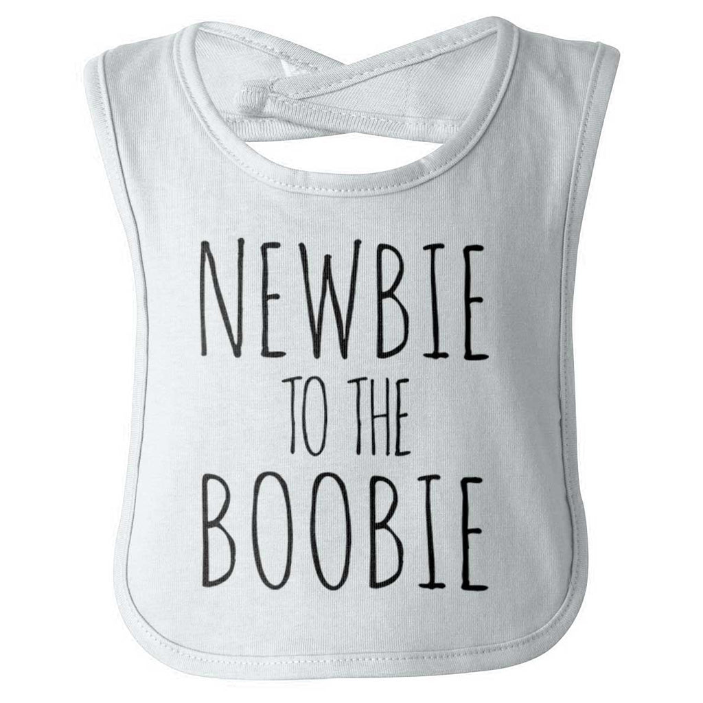 Newbie Boobie Infant Baby Bib-Direct To Garment Print-Brisco Baby