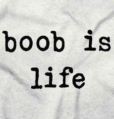 Boob Is Life Infant Baby Bib-Direct To Garment Print-Brisco Baby