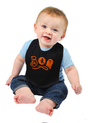 Boo Ghost Infant Baby Bib-Direct To Garment Print-Brisco Baby