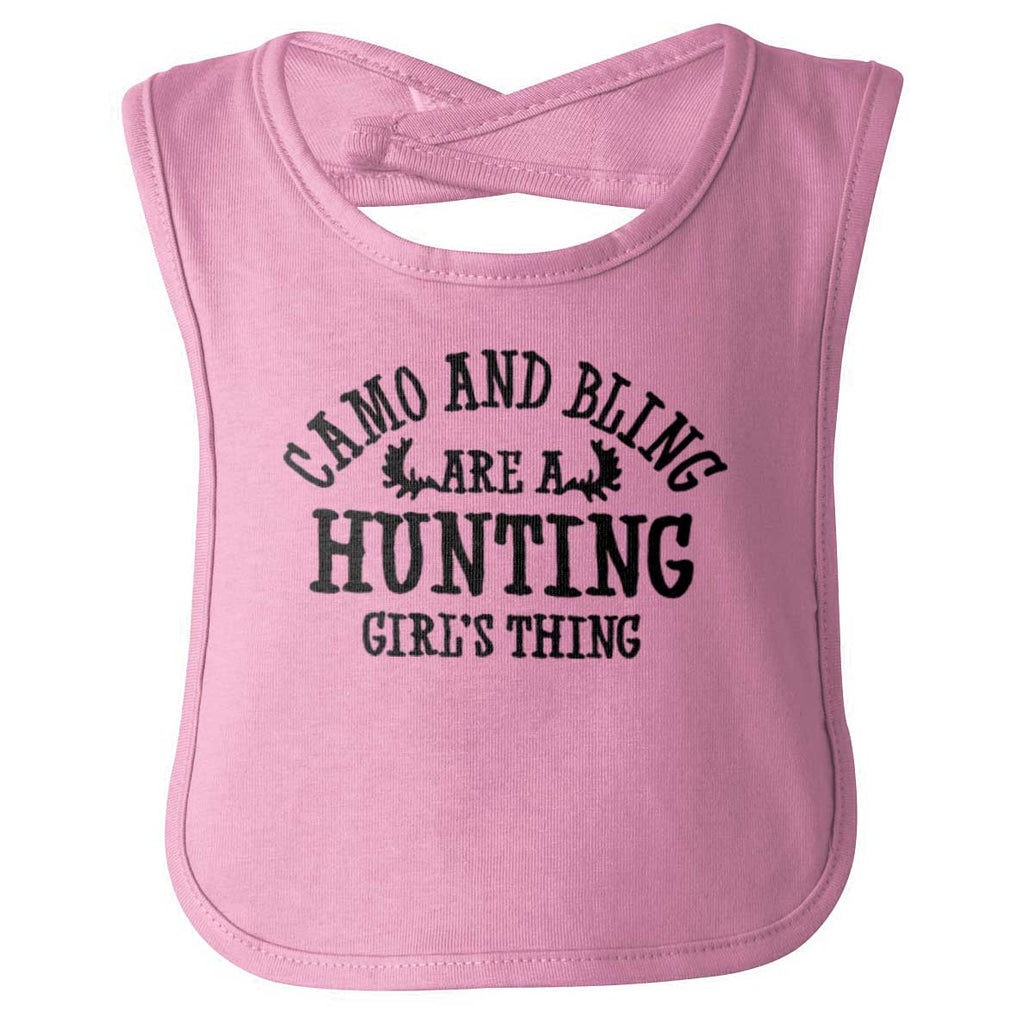 Camo Bling Hunting Thing Infant Baby Bib-Direct To Garment Print-Brisco Baby