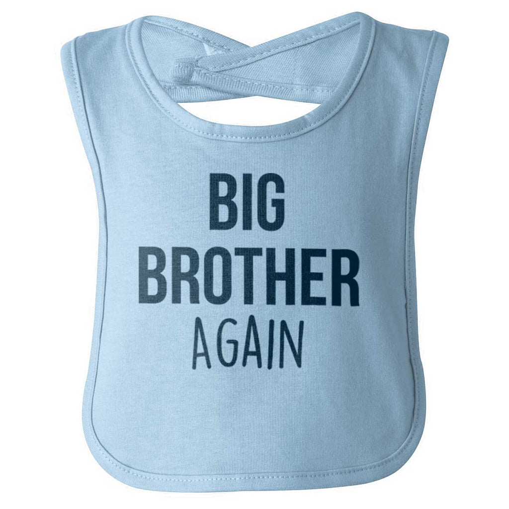Big Brother Again Infant Baby Bib-Direct To Garment Print-Brisco Baby