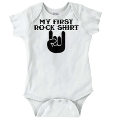 Rock Shirt Romper Bodysuit-Direct To Garment Print-Brisco Baby