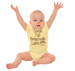 Breastmilk Latte Romper Bodysuit-Direct To Garment Print-Brisco Baby