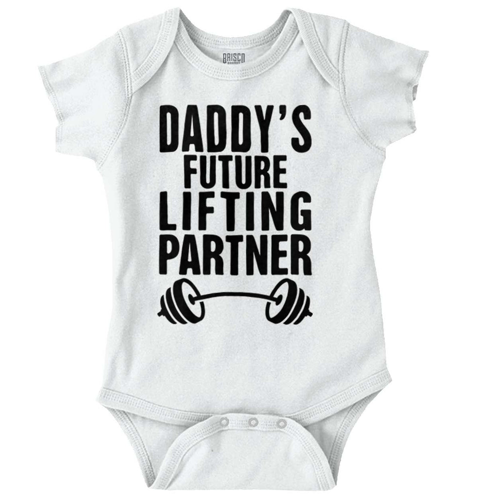 Lifting Partner Romper Bodysuit-Direct To Garment Print-Brisco Baby