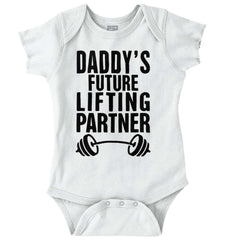 Lifting Partner Romper Bodysuit-Direct To Garment Print-Brisco Baby