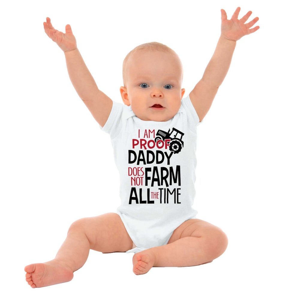 Farm All The Time Romper Bodysuit-Direct To Garment Print-Brisco Baby