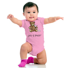 Ripped Teddy Bear Romper Bodysuit-Direct To Garment Print-Brisco Baby