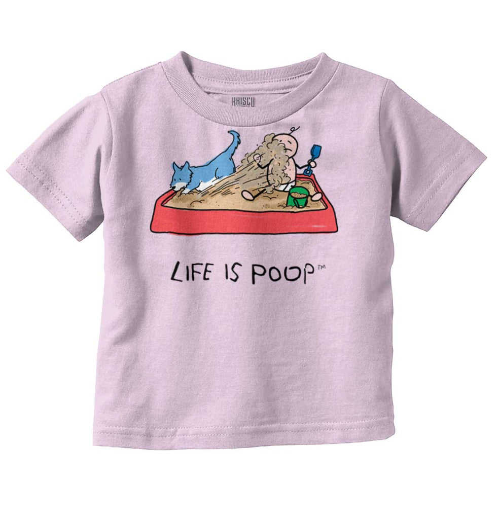 Dog Sandbox Infant Toddler T Shirt-Direct To Garment Print-Brisco Baby