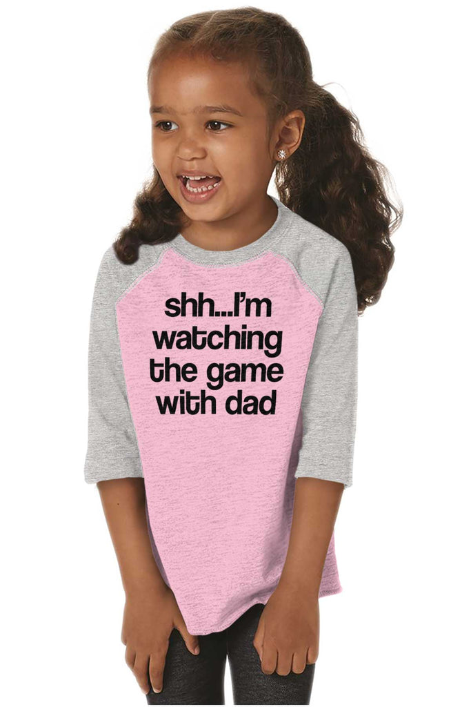 Watching the Game Toddler Baseball-Direct To Garment Print-Brisco Baby