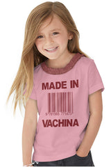 Made In Vachina Toddler Ruffled Trim T-Shirt-Direct To Garment Print-Brisco Baby