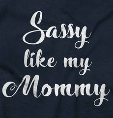 Sassy Like Mommy Romper Bodysuit-Direct To Garment Print-Brisco Baby