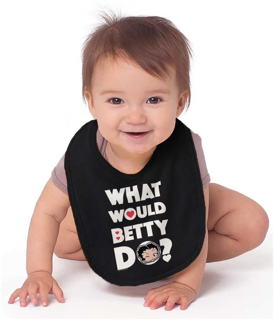 What Would Betty Do Infant Baby Bib-Direct To Garment Print-Brisco Baby