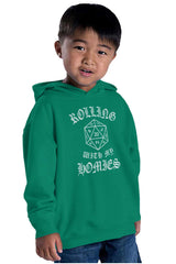 Rolling With My Homies Dungeons Toddler Pullover Hoodie-Direct To Garment Print-Brisco Baby