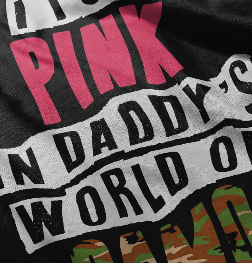 Daddys World Of Camo Infant Baby Bib-Direct To Garment Print-Brisco Baby