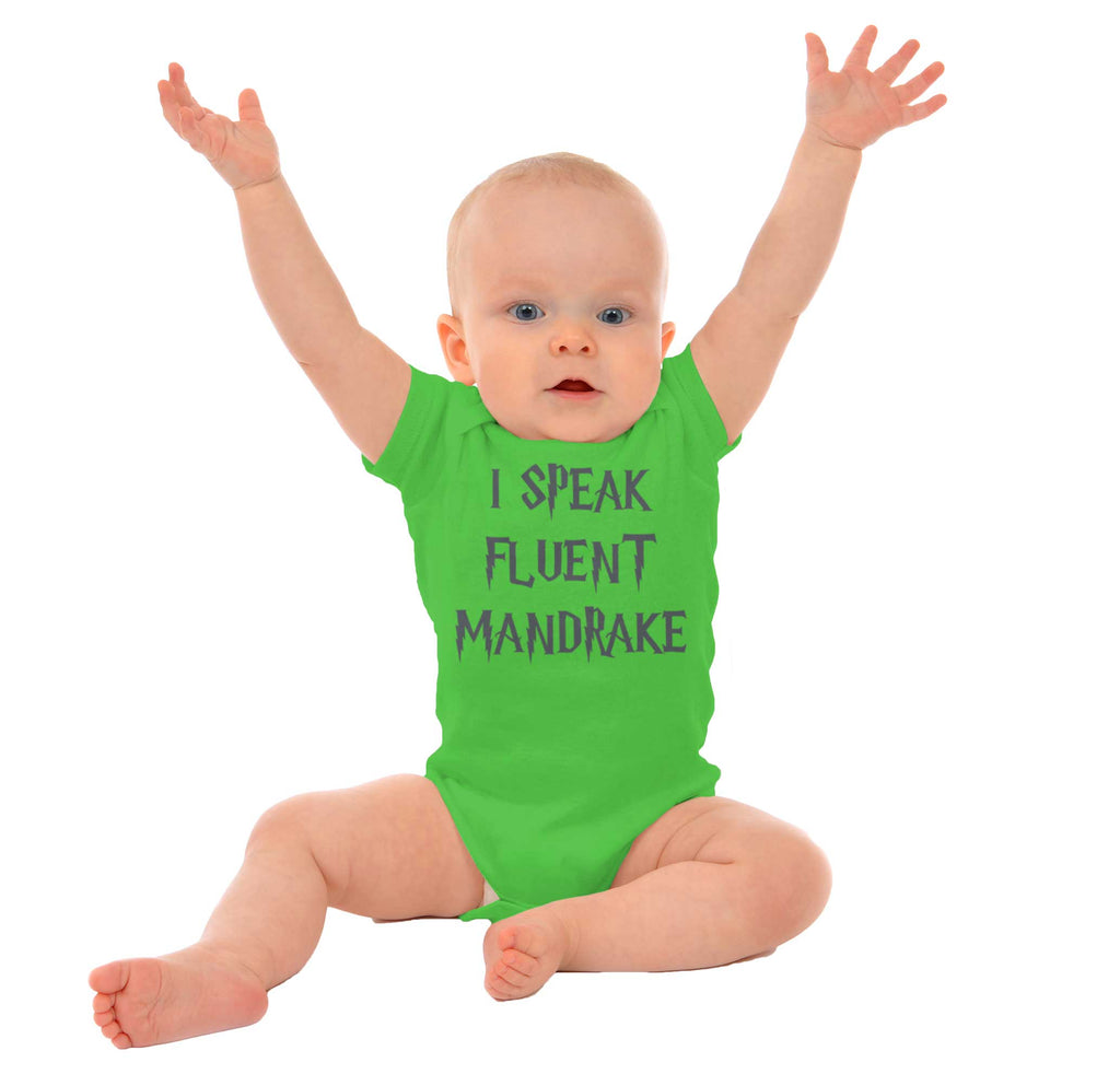 Speak Fluent Mandrake Romper Bodysuit-Direct To Garment Print-Brisco Baby