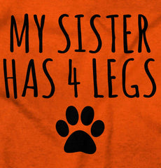 Sister has 4 legs Toddler Pullover Hoodie-Direct To Garment Print-Brisco Baby