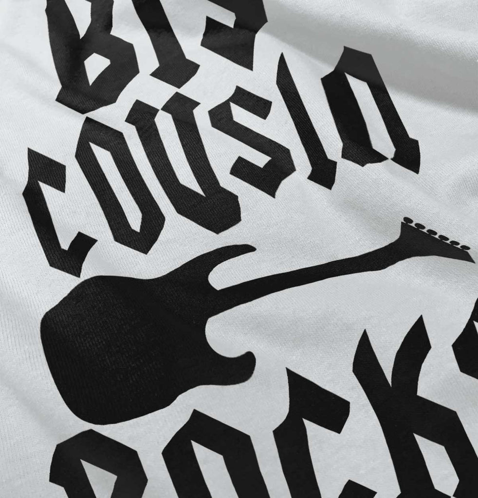 Big Cousin Rocks Infant Baby Bib-Direct To Garment Print-Brisco Baby