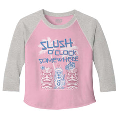 Slush O Clock Somewhere Toddler Baseball-Direct To Garment Print-Brisco Baby
