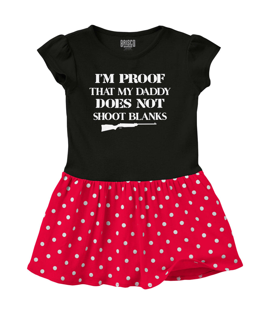 Shoot Blanks Baby Polka Dot Skirt Dress-Direct To Garment Print-Brisco Baby
