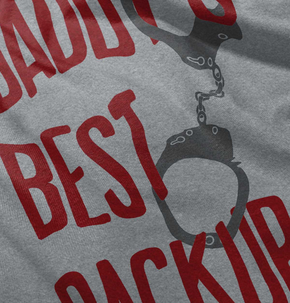 Daddy's Best Backup Raglan Romper Bodysuit-Direct To Garment Print-Brisco Baby