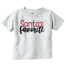 Santa's Favorite Infant Toddler T Shirt-Direct To Garment Print-Brisco Baby