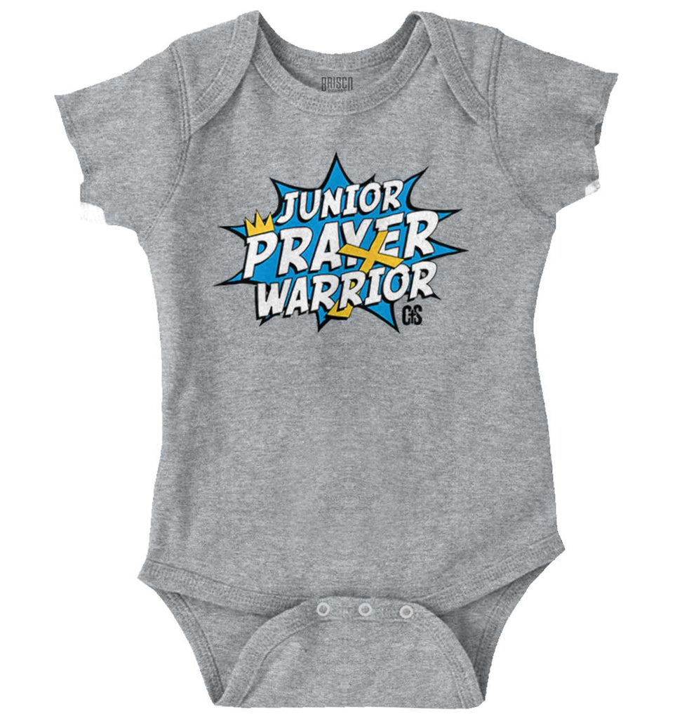 Prayer Warrior Romper Bodysuit-Direct To Garment Print-Brisco Baby